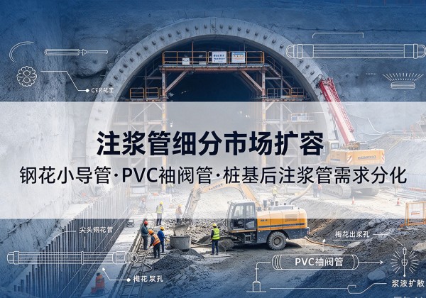 衡南注浆管细分市场扩容，隧道钢花小导管、PVC 袖阀管、桩基后注浆管需求分化